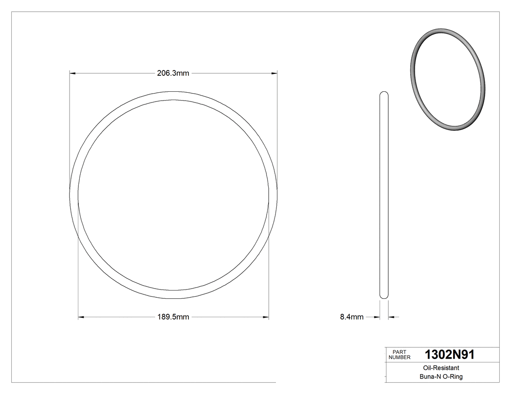 Technical drawing - 1302N91